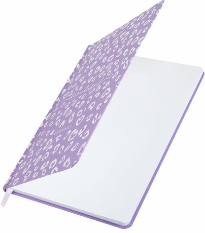 Блокнот с резинкой в клетку 96 л., А5 145х203 мм, твердая обложка с фольгой, BRAUBERG, "Leopard", 116329