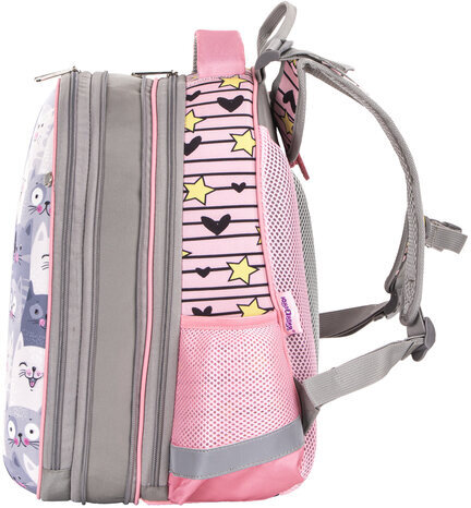 Ранец ЮНЛАНДИЯ EXTRA, с дополнительным объемом, "Gray kittens", 38x29x18 см, 227843