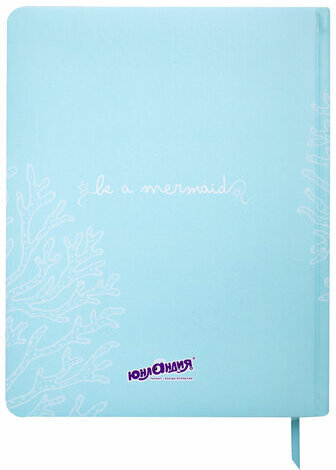 Дневник 1-11 класс 48 л., кожзам (твердая с поролоном), печать, наклейки, ЮНЛАНДИЯ, "Русалочка", 106187