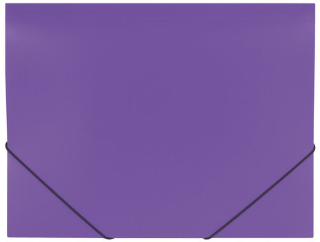 Папка на резинках BRAUBERG "Office", фиолетовая, до 300 листов, 500 мкм, 228081