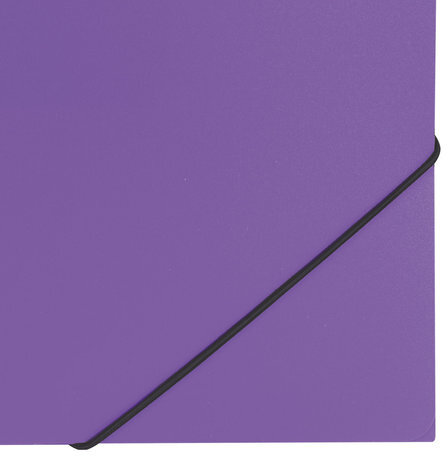 Папка на резинках BRAUBERG "Office", фиолетовая, до 300 листов, 500 мкм, 228081