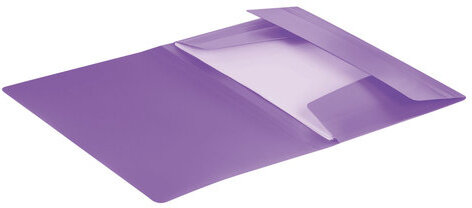Папка на резинках BRAUBERG "Office", фиолетовая, до 300 листов, 500 мкм, 228081