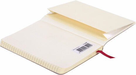 Блокнот МАЛЫЙ ФОРМАТ (100x150 мм) А6, BRAUBERG "Metropolis Ultra", под кожу, 80 л., клетка, красный, 111026