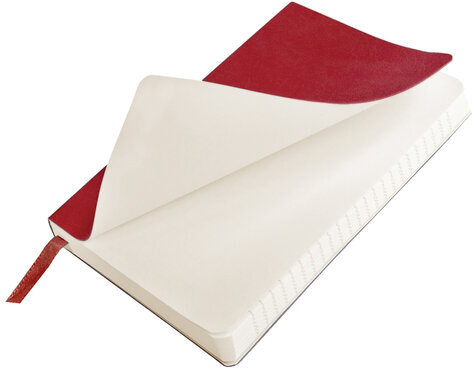 Блокнот МАЛЫЙ ФОРМАТ (100x150 мм) А6, BRAUBERG "Metropolis Ultra", под кожу, 80 л., клетка, красный, 111026