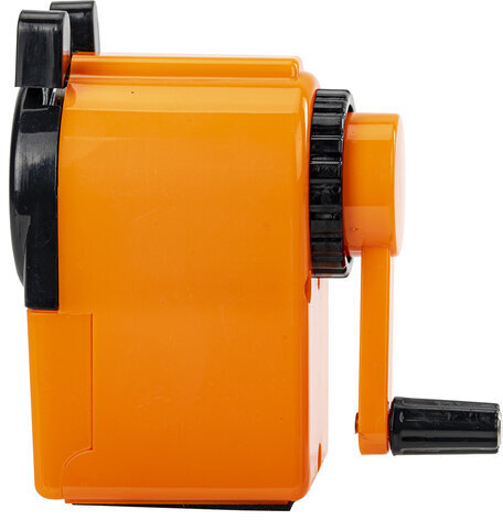 Точилка механическая BRAUBERG "JET", металлический механизм, корпус оранжевый, 229567