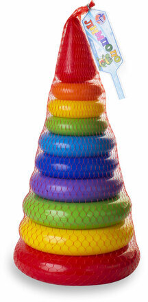Игрушка развивающая ПИРАМИДА БОЛЬШАЯ, пластиковая, высота 37 см, АЛЕКС ТОЙЗ, 15600