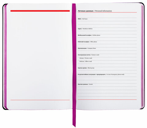 Ежедневник недатированный А5 (138х213 мм), BRAUBERG VISTA, под кожу, гибкий, 136 л., "Paistley", 112039