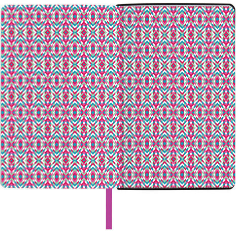 Ежедневник недатированный А5 (138х213 мм), BRAUBERG VISTA, под кожу, гибкий, 136 л., "Paistley", 112039