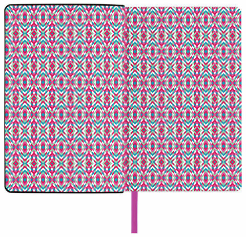 Ежедневник недатированный А5 (138х213 мм), BRAUBERG VISTA, под кожу, гибкий, 136 л., "Paistley", 112039