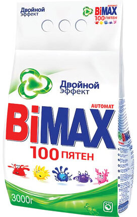 Стиральный порошок-автомат 3 кг, BIMAX "100 пятен" (Нэфис Косметикс), 502-1
