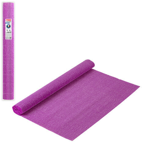 Бумага гофрированная/креповая (ИТАЛИЯ) 180 г/м2, 50х250 см, орхидея (590), BRAUBERG FIORE, 112646