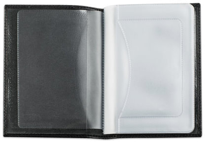 Бумажник водителя BEFLER "Грейд", натуральная кожа, тиснение, 6 пластиковых карманов, черный, BV.1.-9