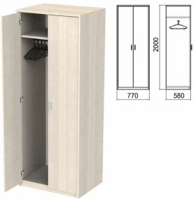 Шкаф для одежды "Арго", 770х580х2000 мм, ясень шимо (КОМПЛЕКТ)