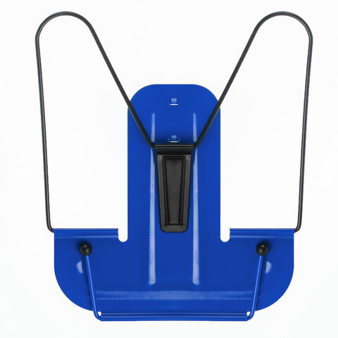 Подставка для книг синяя металлическая ЮНЛАНДИЯ ПРЕМИУМ, 237823.