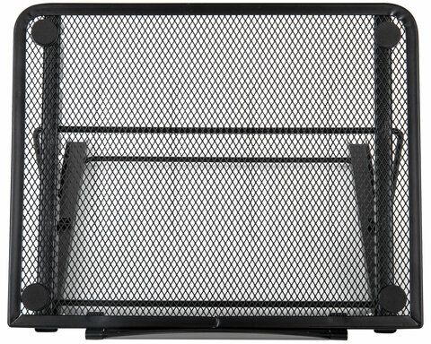 Подставка для книг, ноутбуков, планшетов, BRAUBERG "Germanium", 240х195х20 мм, черная, металл, 237987