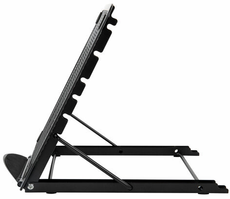 Подставка для книг, ноутбуков, планшетов, BRAUBERG "Germanium", 240х195х20 мм, черная, металл, 237987