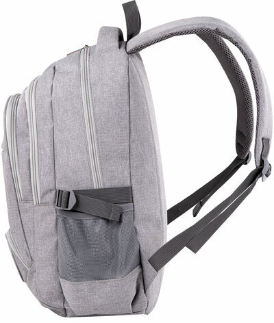 Рюкзак BRAUBERG универсальный, 3 отделения, светло-серый, 46х31х18 см, 270762