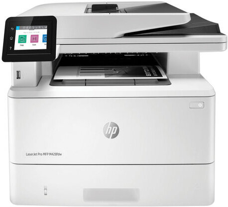 МФУ лазерное HP LaserJet Pro M428fdw "4 в 1", А4, 38 стр/мин, 80000 стр/мес, ДУПЛЕКС, ДАПД, Wi-Fi, сетевая карта, W1A30A