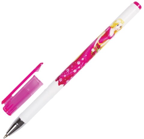 Ручка шариковая BRAUBERG "Леди", СИНЯЯ, корпус с печатью, узел 0,7 мм, линия письма 0,35 мм, 141537