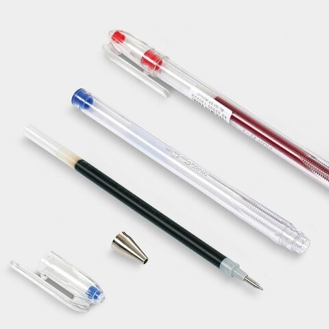 Ручка гелевая PILOT "G-1", КРАСНАЯ, корпус прозрачный, узел 0,5 мм, линия письма 0,3 мм, BL-G1-5T