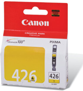 Картридж струйный CANON (CLI-426Y) Pixma MG5140/MG5240/MG6140/MG8140, желтый, оригинальный, 446 стр., 4559B001