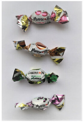 Карамель леденцовая МИНИ-М Классика, ассорти (вишня, яблоко, чёрная смородина, персик), 1 кг