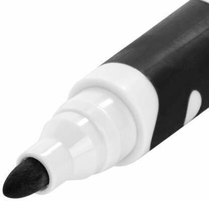 Маркер стираемый для белой доски ЧЕРНЫЙ, BRAUBERG "SOFT", 5 мм, резиновая вставка, 151248