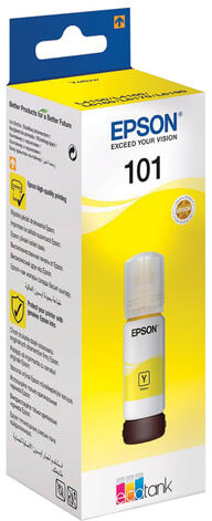 Чернила EPSON 101 (T03V44) для СНПЧ L4150/ L4160/ L6160/ L6170/ L6190, желтые, ОРИГИНАЛЬНЫЕ, C13T03V44A