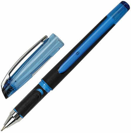 Ручка шариковая масляная BRAUBERG "DISTANT 3000", увеличенная длина письма, СИНЯЯ, линия письма 0,5 мм, 144151