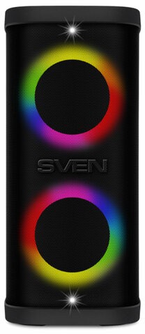 Колонка портативная SVEN PS-950, 160 Вт, TWS, Bluetooth, FM, USB, microSD, LED-дисплей, черная, SV-022396
