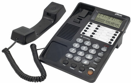 Телефон RITMIX RT-495 black, АОН, спикерфон, память 60 номеров, тональный/импульсный режим, черный, 80002152