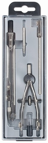 Готовальня 5 предметов, пластиковый пенал, GLOBUS, НЧ5-70-50