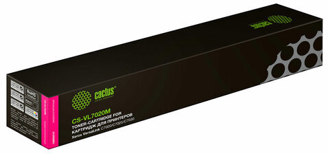 Картридж лазерный CACTUS (CS-VL7020M) для Xerox VersaLink C7020/C7025/7030, пурпурный, ресурс 16500 стр.
