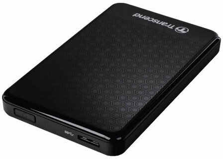 Внешний жесткий диск TRANSCEND StoreJet 25A3 1TB, 2.5", USB 3.1, черный, TS1TSJ25A3K