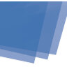 Обложки пластиковые для переплета, А4, КОМПЛЕКТ 100 шт., 200 мкм, прозрачно-синие, BRAUBERG, 530830