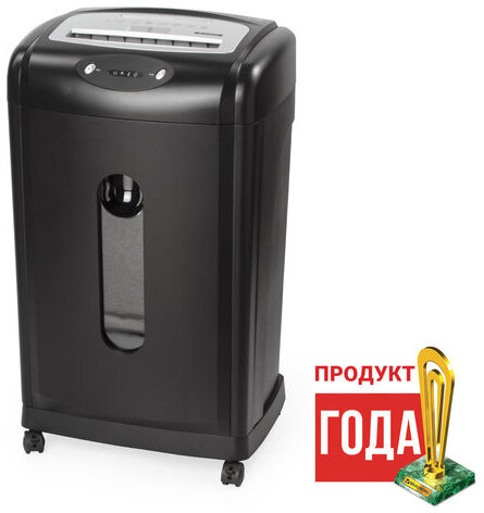Уничтожитель (шредер) BRAUBERG S18-S, БЕСШУМНЫЙ, 2 уровень секретности, полоски 6 мм,18 листов, 28 л, 530961