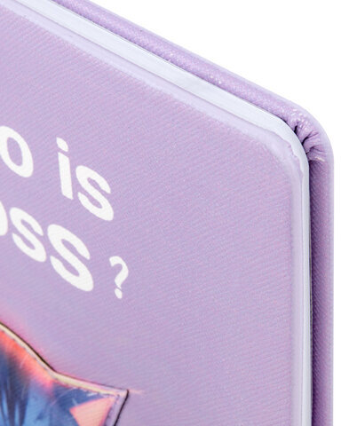 Дневник 1-11 класс 48 л., обложка кожзам (твердая с поролон), 3D-элемент, BRAUBERG, "Суровый кот", 107221