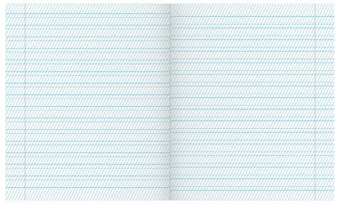 Тетрадь ЗЕЛЁНАЯ обложка 12 л., частая косая линия с полями, офсет, "Маяк", Т5012Т2 4*