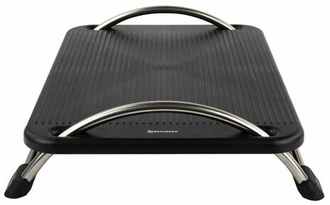 Подставка для ног BRAUBERG офисная, 43,5х33 см, регулируемый угол наклона, черная, 531488