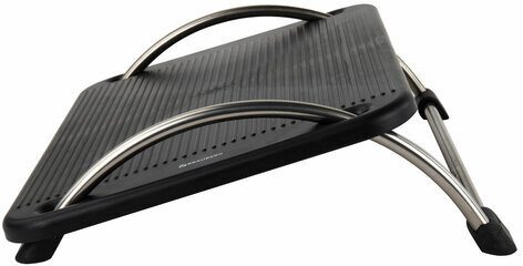 Подставка для ног BRAUBERG офисная, 43,5х33 см, регулируемый угол наклона, черная, 531488