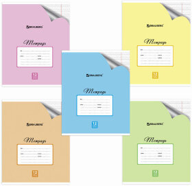 Тетрадь 12 л. BRAUBERG "ЭКО", частая косая линия, обложка плотная мелованная бумага, ПАСТЕЛЬНАЯ С УГОЛКОМ, 104509