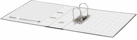 Папка-регистратор BRAUBERG, усиленный корешок, мраморное покрытие, 80 мм, с уголком, черная, 227188