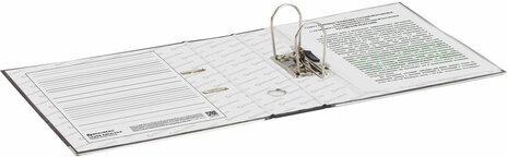 Папка-регистратор BRAUBERG, усиленный корешок, мраморное покрытие, 80 мм, с уголком, черная, 227188