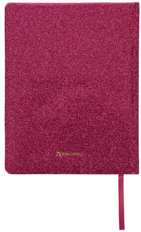 Дневник 1-11 класс 48 л., кожзам (твердая с поролоном), фольга, BRAUBERG "SPARKLE", розовый, 105463