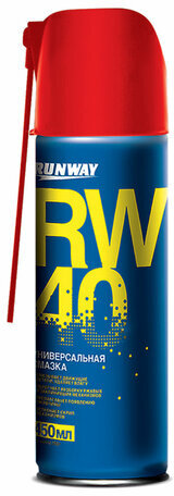 Смазка универсальная RW-40 (аналог WD-40) 450 мл, аэрозоль с распылителем, RUNWAY RW604, RW6045