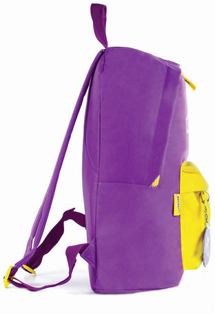 Рюкзак ЮНЛАНДИЯ с брелоком, универсальный, фиолетовый, 44х30х14 см, 227955