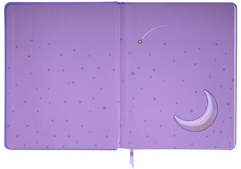 Дневник 1-11 класс 48 л., кожзам (твердая с поролоном), печать, наклейки, ЮНЛАНДИЯ, "Sleepy Unicorn", 106188