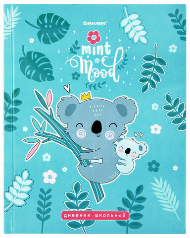 Дневник 1-4 класс 48 л., твердый, BRAUBERG, глянцевая ламинация, с подсказом, "Милые Коалы", 106358
