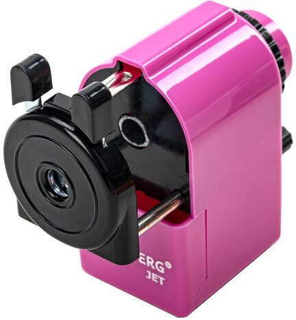 Точилка механическая BRAUBERG "JET", металлический механизм, корпус розовый, 229568