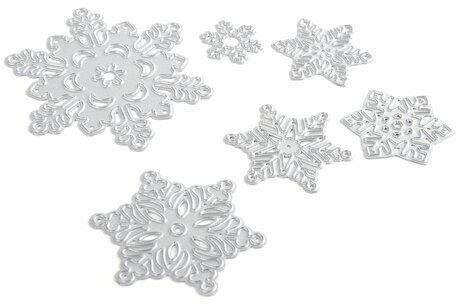 Ножи "Снежинки" для Машинки для вырубки и тиснения ОС-5, 6 штук, 112х128 мм, ОСТРОВ СОКРОВИЩ, 663826, 861-033